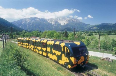 Salamanderbahn mit Blick auf den Schneberg, Muthenhof, © NÖSBB