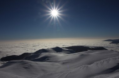 Blick vom Schneeberg - Schneebericht
